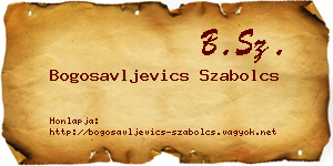 Bogosavljevics Szabolcs névjegykártya
